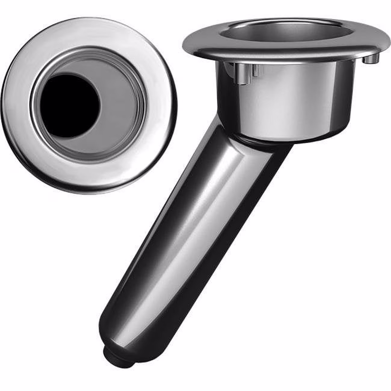 Mate Series Elite Screwless Stainless Steel 30 Rod  Cup Holder  Drain  Round Top