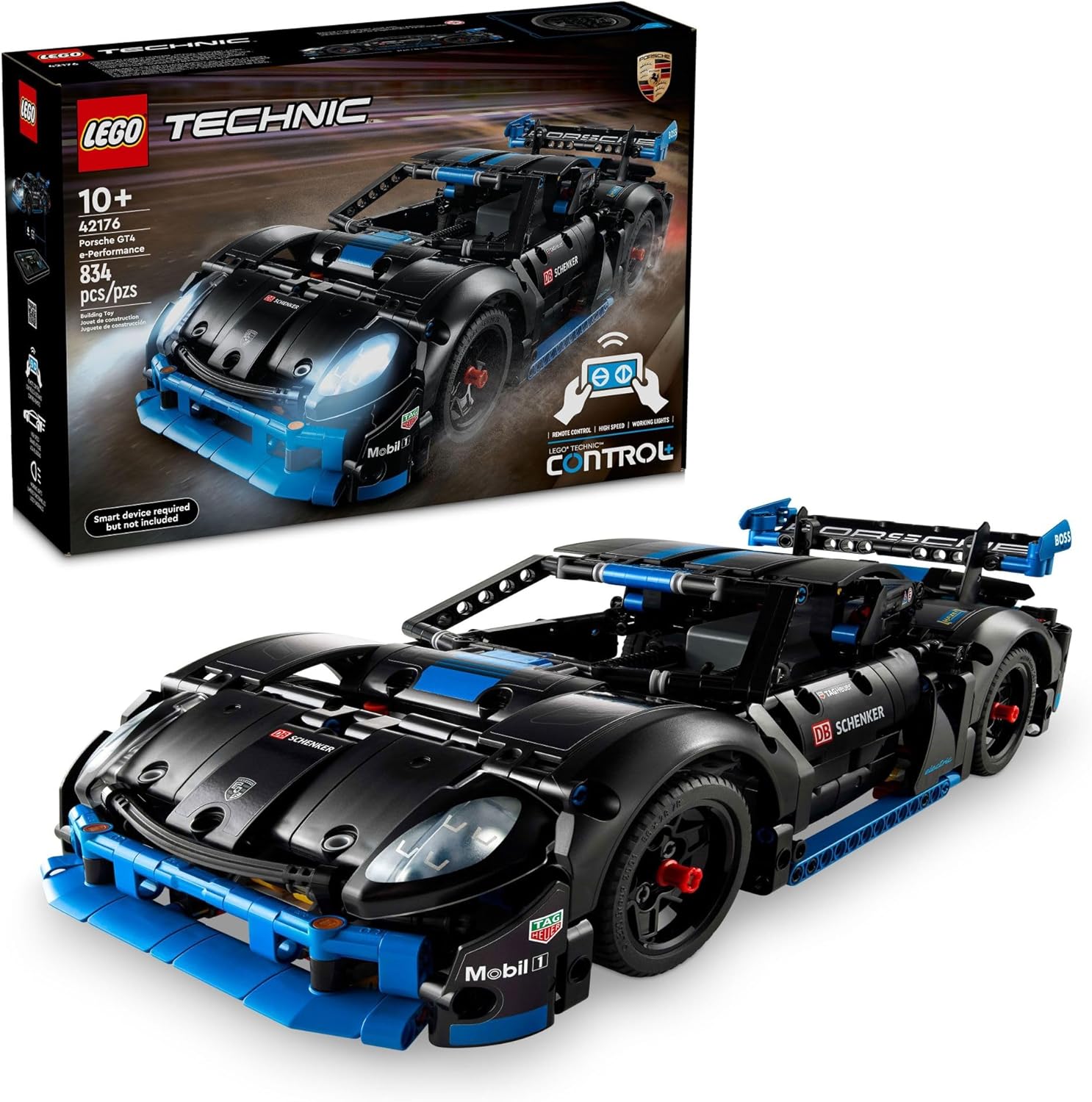 LEGO Technic Porsche GT4 e-Performance Race Car Toy, Remote Control Car with Authentic Details