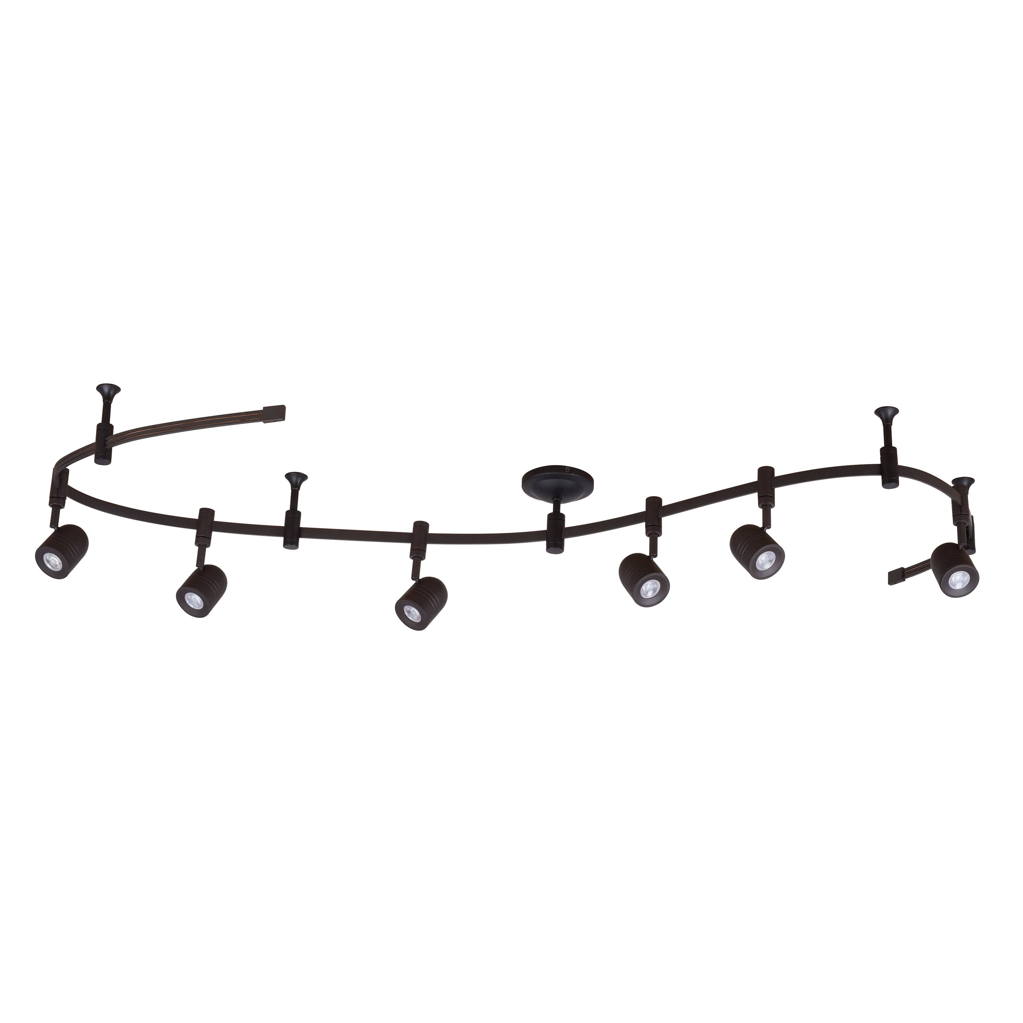 Catalina Lighting Transitional Flex 6-Light Track Kit, Bronze - Avayadevconnect