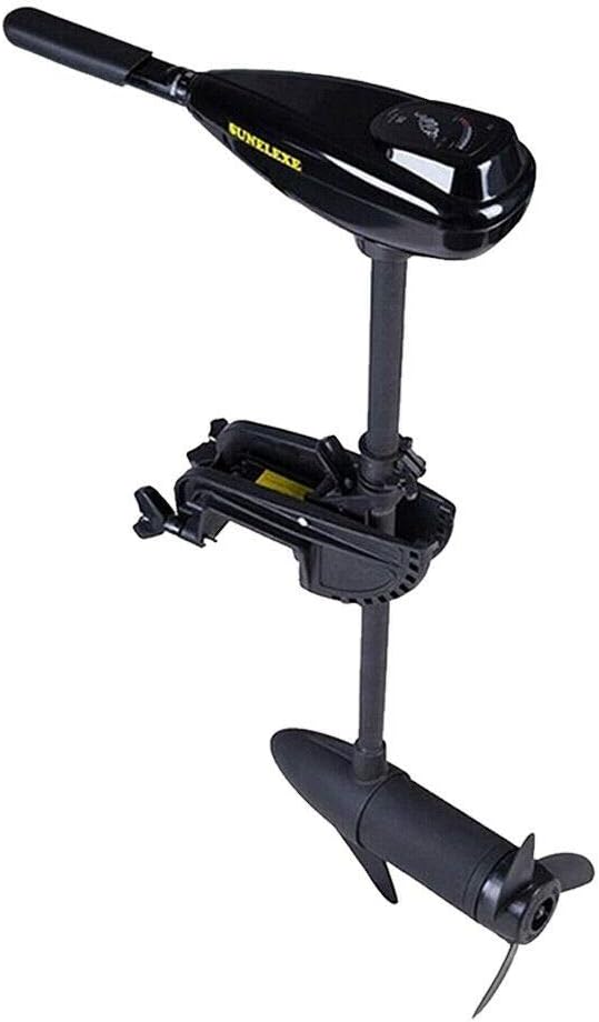 TFCFL Electric Trolling Motor ,40LBS Portable Outboard Boat Motor, Trolling Thrust Fishing Boat Brush Engine for Inflatable Kayaks Dinghy Canoe
