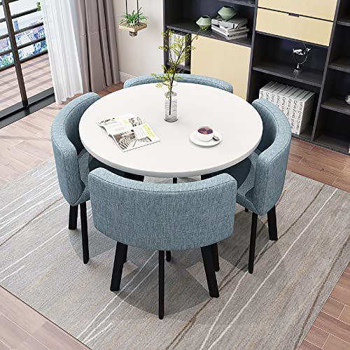 Dining Table Set for 4 Round Table and Chairs Dining Room Table Set for 4 Small Round Dining Table Round Kitchen Table Circle Kitchen Table (A23