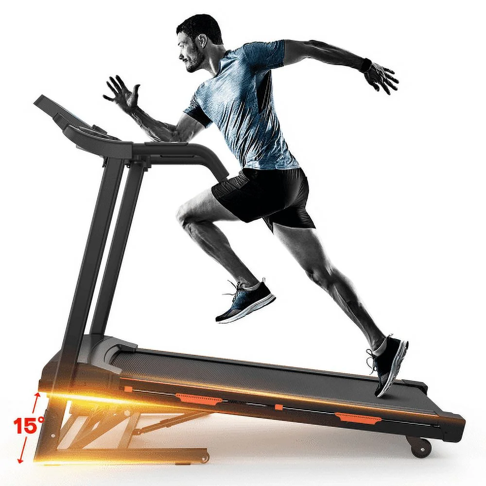 ACETEK Foldable Treadmill with Incline, Electric Treadmill with Bluetooth Speaker, 3.5HP Powerful Motor, 330LBS Weight Capacity