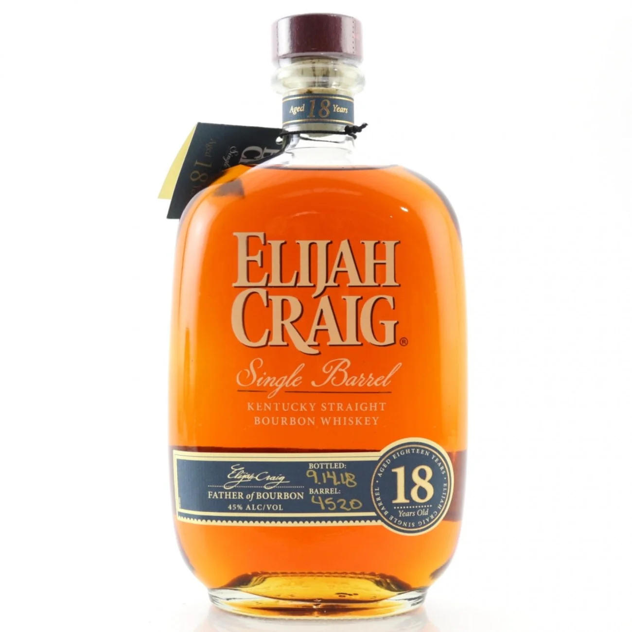 Elijah Craig 18 Year Single Barrel Bourbon Whiskey 750ml - Nestor Liquor