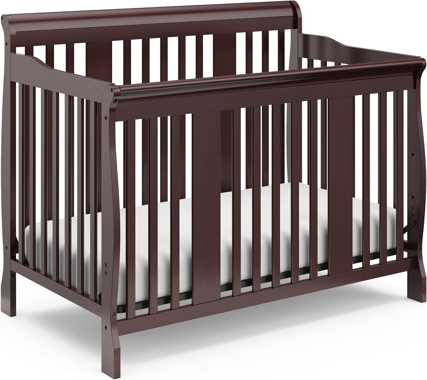 Storkcraft Tuscany 4-in-1 Convertible Crib, Espresso, Easily Converts to Toddler Bed, Day Bed or Full Bed