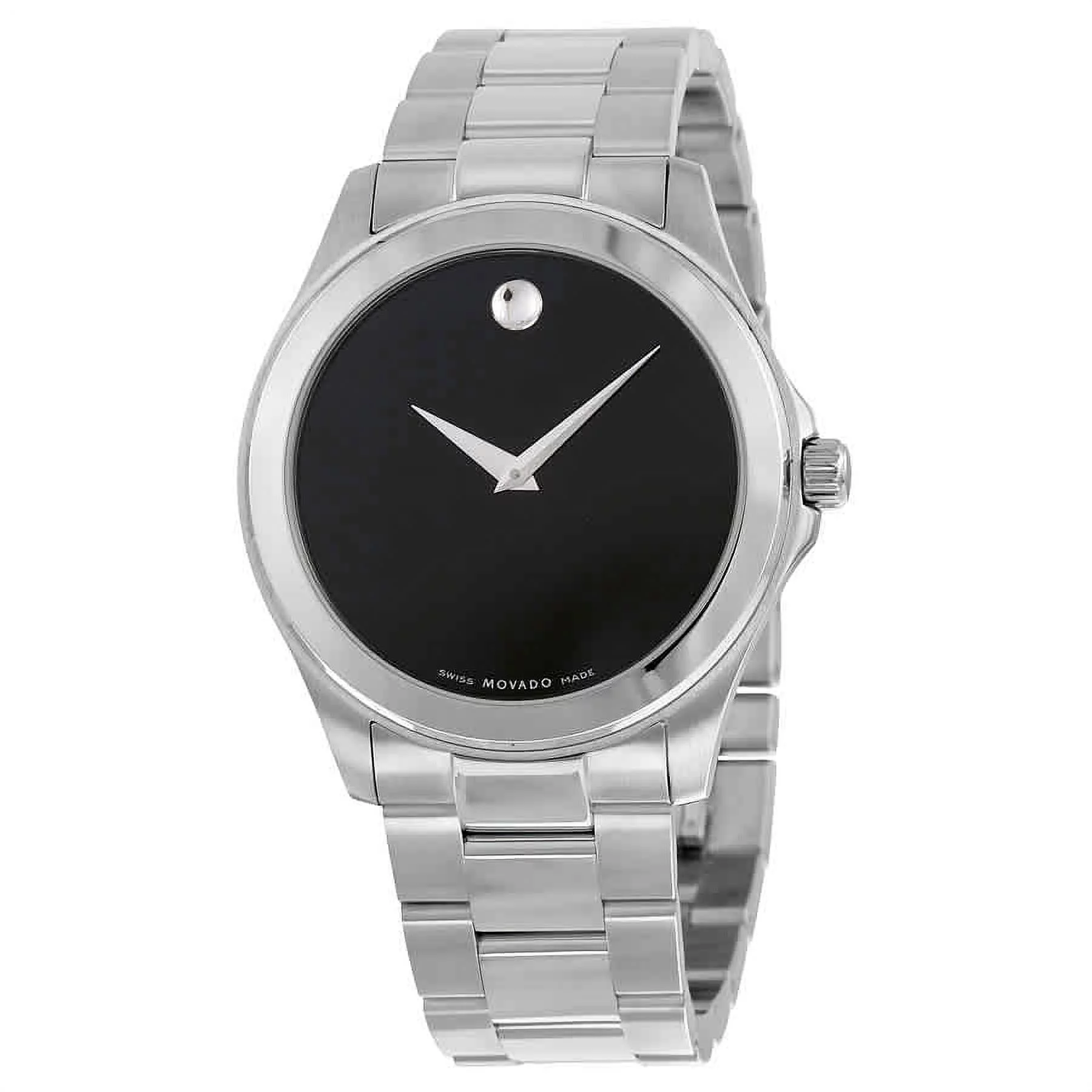 Movado Junior Sport Black Dial Stainless Steel Men's Watch 0605746