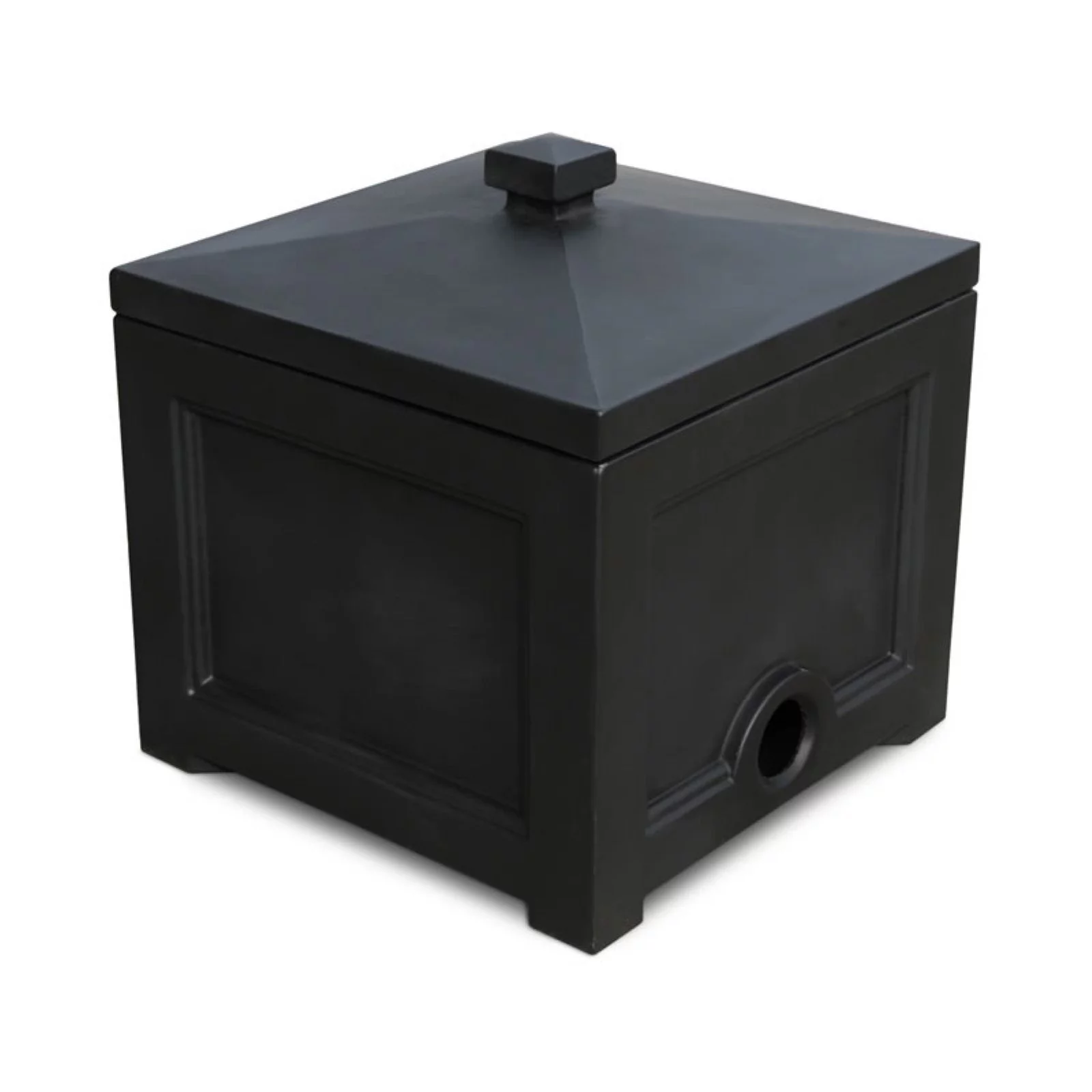Mayne Fairfield Black 100ft Hideaway Garden Hose Bin