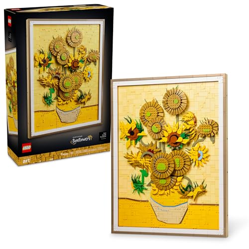 LEGO Art Vincent Van Gogh &ndash; Sunflowers Building Set for Adults - Home Decor Idea - Brick Built Painting - Creative Activity Gift for Adults