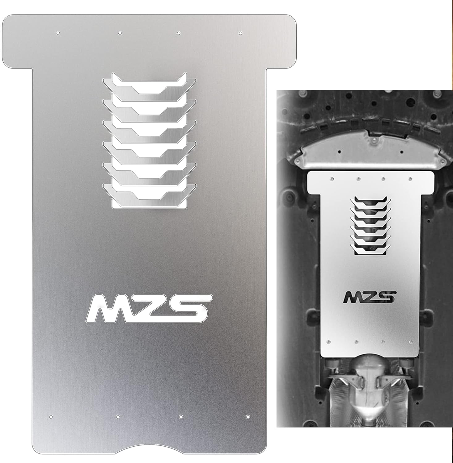 MZS Catalytic Converter Protection Shield, Anti-Theft Cat Protector Compatible with 2016-2022 Prius Gen 4