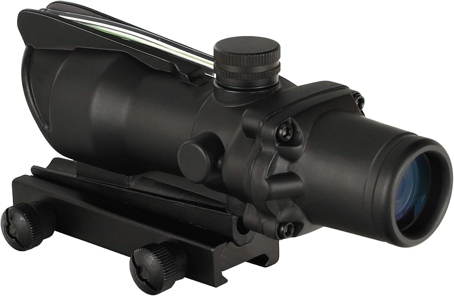 ohhunt Real Fiber Optic Fiber Source Green or Red Illuminated 4x32 Tactical Rifle Scope