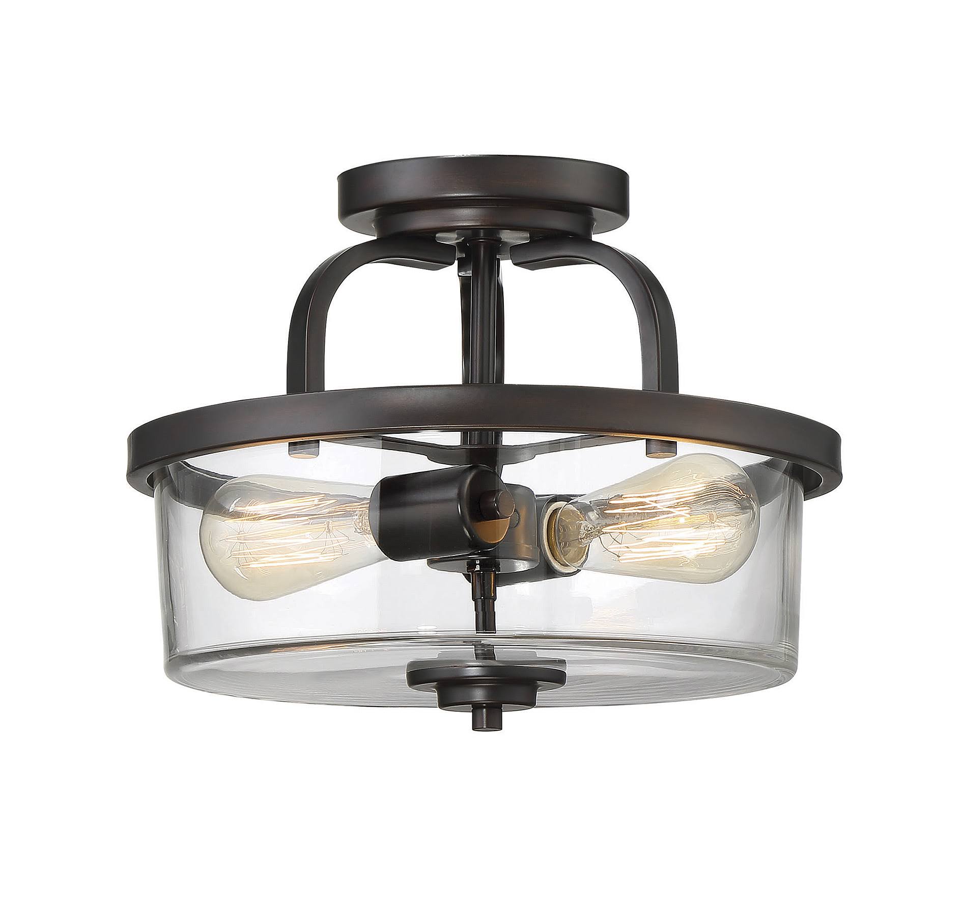 Savoy House 6-6053-2-13 - Tulsa 2 Light Semi Flush, English Bronze
