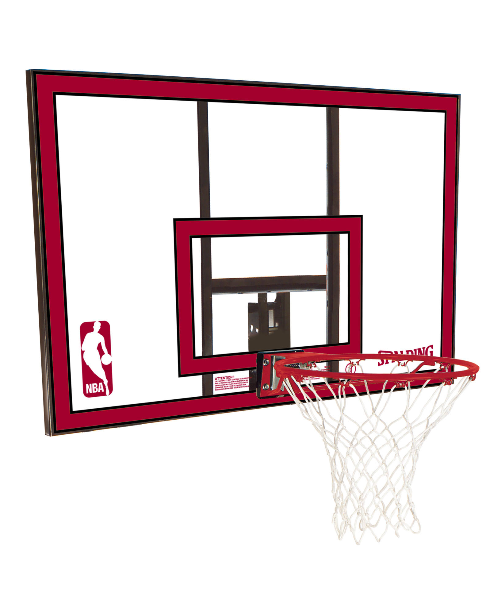Spalding 44x22 Polycarbonate Basketball Backboard u0026 Rim Combo