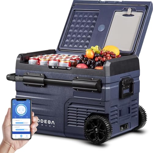 BODEGACOOLER 12 Volt Car Refrigerator, RV Car Fridge Dual Zone APP Control, Portable Freezer