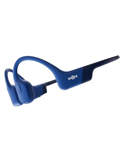 SHOKZ OpenRun - Open-Ear Bluetooth Bone Conduction Sport Headphones, Sweat Resistant Wireless Earphones for Workouts and Running, Built-in Mic
