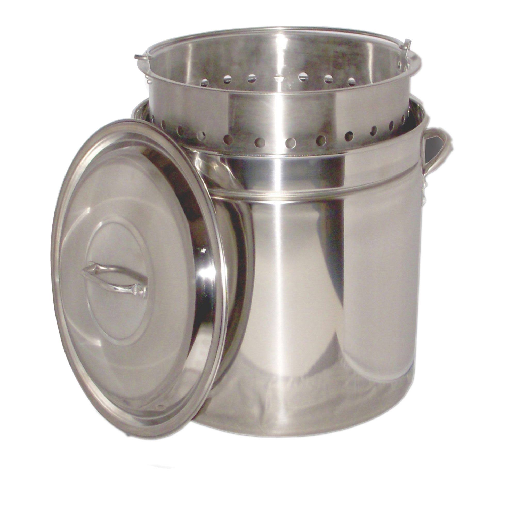 King Kooker KK36SR-36 qt. Stainless Steel Pot - Basket - Lid