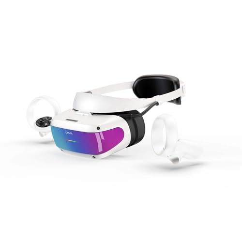 DPVR E4 VR Headset - PCVR Virtual Reality Headset for PC Games with Controller, Compatible with SteamVR