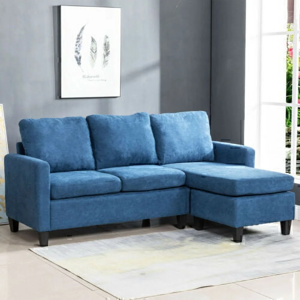 Sectional Sofa Set Futon Sofa Modern Convertible L Shaped Chaise