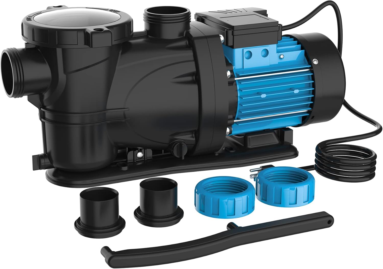 in/Above Ground Pool Pump,2HP with 6950 GPH Swimming Pool Pump, 115V Single Speed High Flow Powerful Self Priming Pool Pumps with Strainer Basket