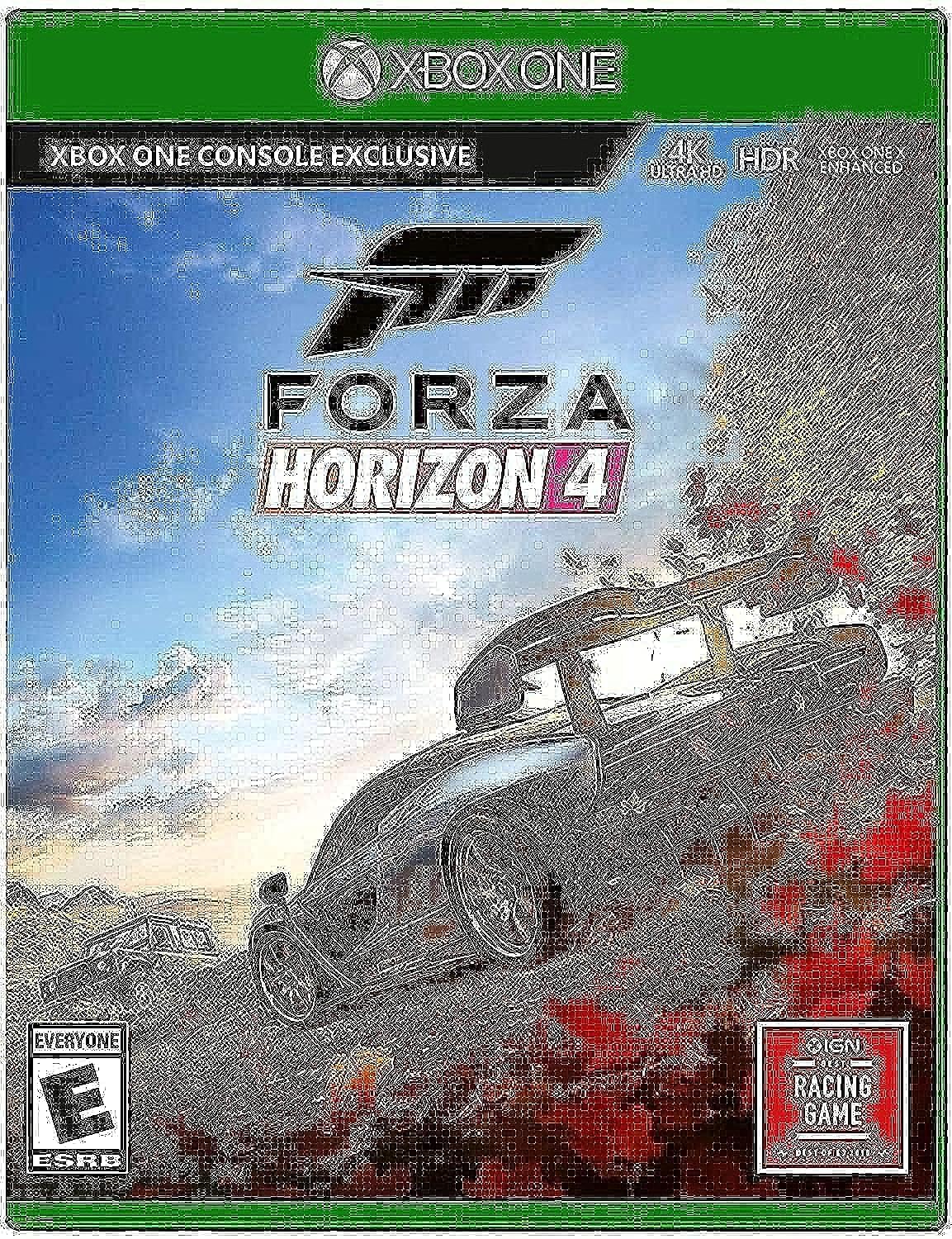 Forza Horizon 4 Xbox One - Xbox One supported - ESRB Rated E (Everyone) - Racing Game - Collect over 450 cars - Race. Stunt. Create. Explore