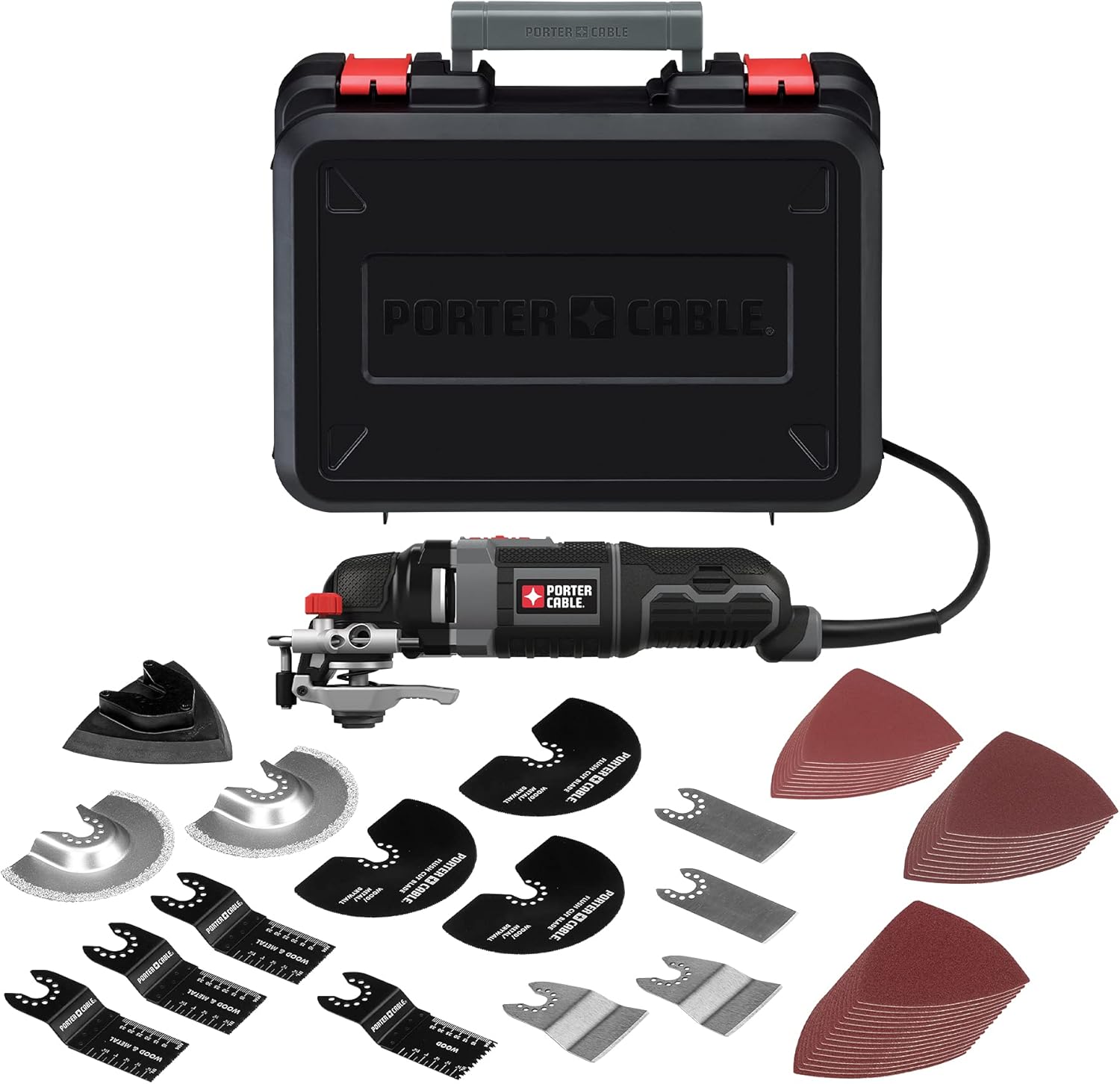 PORTER-CABLE Oscillating Tool Kit, 3-Amp, 52 Pieces (PCE605K52)