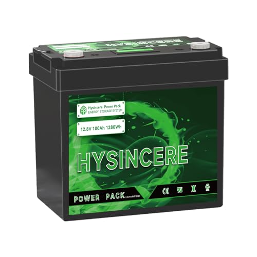 12V 100Ah LiFePO4 Lithium Battery, 100A BMS Deep Cycle Rechargeable Lithium Battery with Up to 4000 Cycles for RV, Solar, Trolling Motor