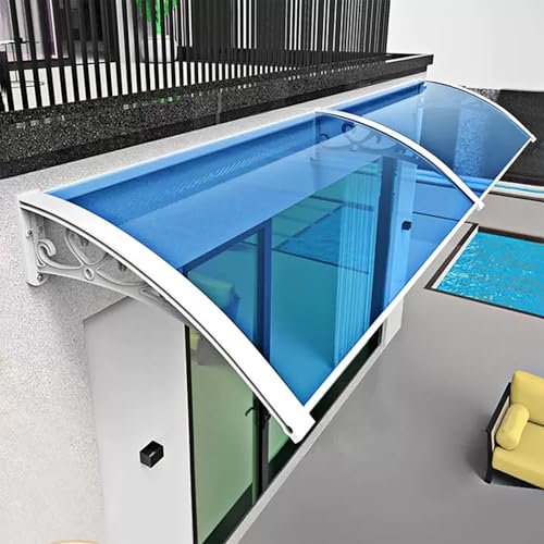 Door Awnings Exterior, Window Awning Door Canopy Polycarbonate Cover, UV/Rain/Snow Protection