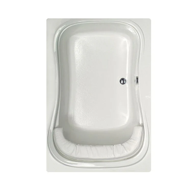 Soaking Tub Designer Collection Fantasy 60 x 42 Inch Drop-In Tub Only Side Center White Acrylic