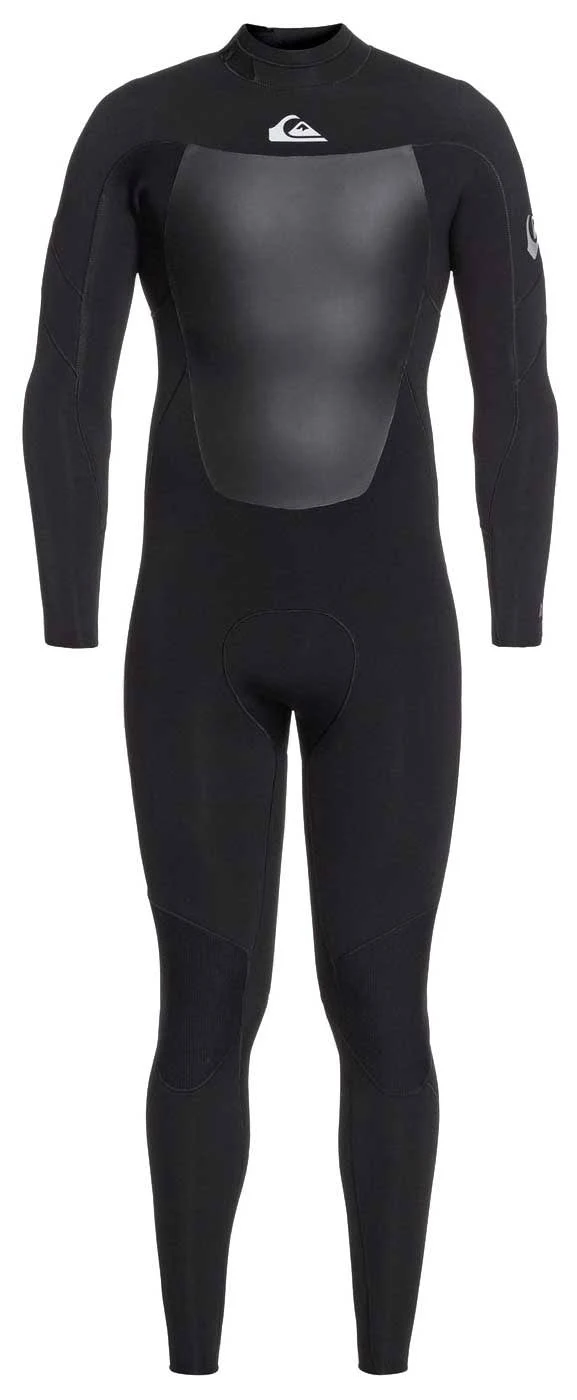 Quiksilver Syncro 4/3 Back Zip Wetsuit - Black/Silver - LS