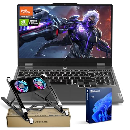 Lenovo LOQ 15 15ARP9 RTX 4050 Pro Gaming Laptop, 15.6 FHD 144Hz IPS Display, AMD Ryzen 7 7435HS, NVIDIA GeForce RTX 4050, 32GB DDR5, 1TB SSD