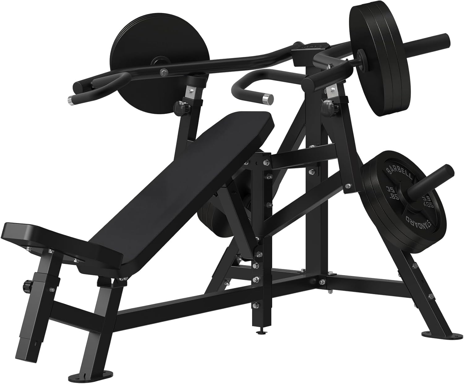 GMWD Chest Press Machine, 1250LBS Bench Press Machine with Independent Converging Arms, 7+5 Adjustable Incline Chest Press Machine for Home Gym