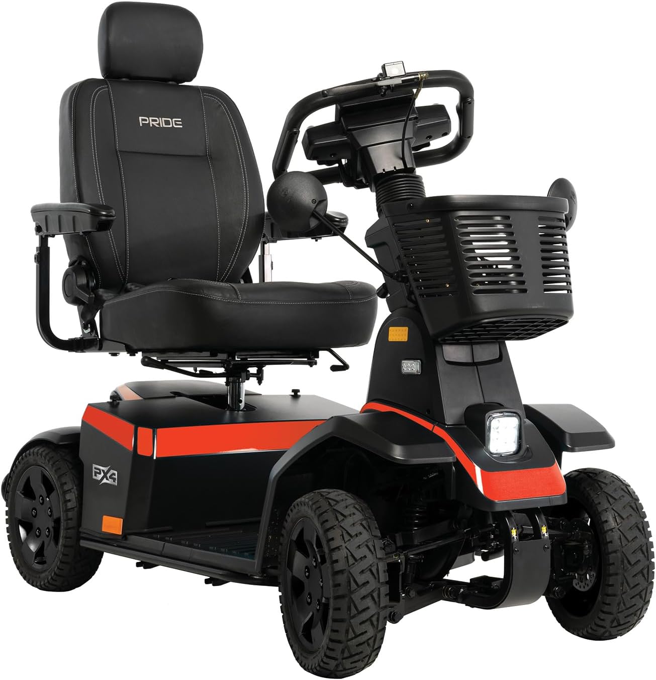 Pride Mobility PX4 Mobility Scooter, Outdoor 4-Wheel Travel Electric Scooter for Adults, 500 lbs. WC, Up to 9.3 MPH, 23.4 Miles Range Per Charge