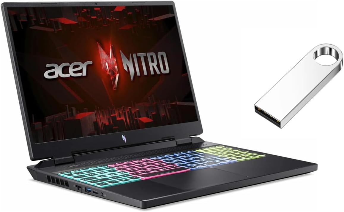 acer Nitro 16” WUXGA 165Hz Gaming Laptop | Intel Core i7-13620H Processor | GeForce RTX 4050 | Backlit Keyboard | 32GB RAM DDR5 | 1024GB SSD |