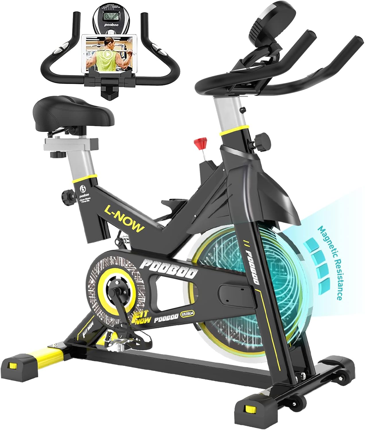 pooboo Magnetic Resistance Indoor Cycling Bike