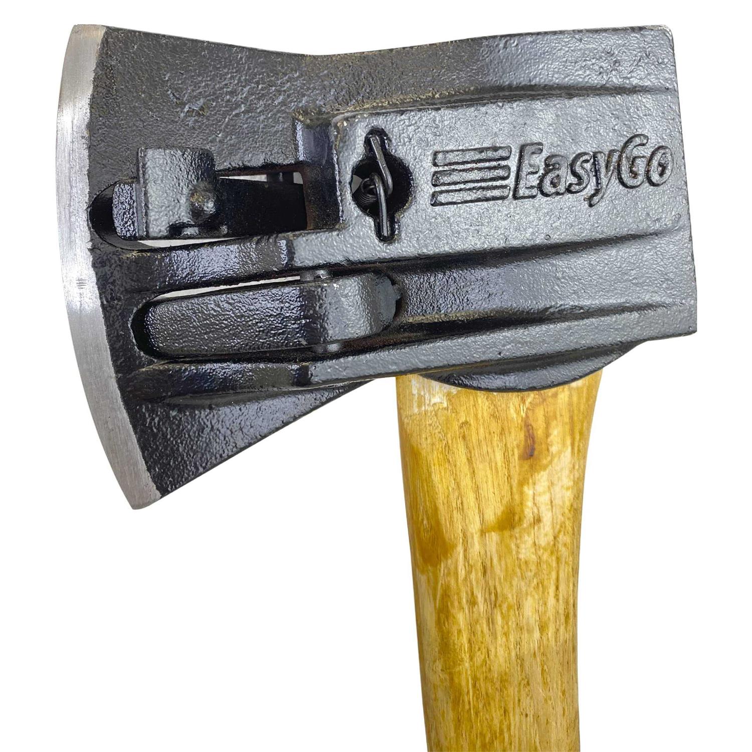Chopper Wooden Axe # 1 Splitting Maul Axe – Powerful Log Splitting Action – Spring Activated Levers Separate Wood – 6.25# Cast Iron Head – 32”