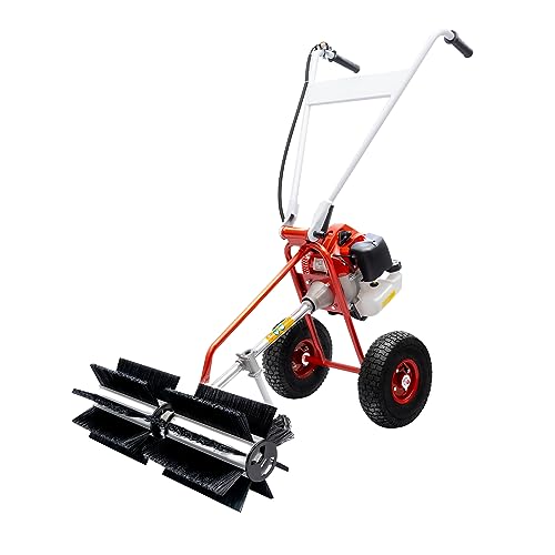 TBVECHI Walk-Behind Sweeper Outdoor Hand-Push Sweeping Sweeper Pavement Street Sweeping Cleaning Tool