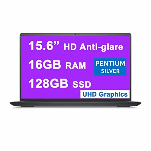 Dell Inspiron 15 3000 3510 Business Laptop 15.6” HD Anti-Glare Narrow Border Display Intel 4-Core Pentium Silver N5030 Processor 16GB RAM 128GB SSD