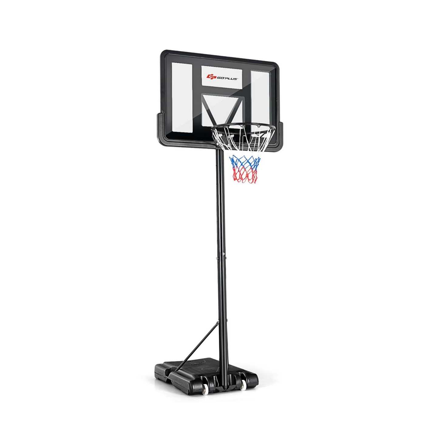 Costway Portable Basketball Hoop Stand Adjustable Height W/Shatterproof Backboard Wheels - Sports Supplies Online Store