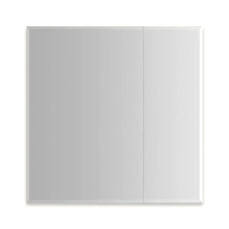 Medicine Cabinet M Series Reserve 30 x 30 x 4 Inch 2 Doors Mirrored Beveled Edge/Electric