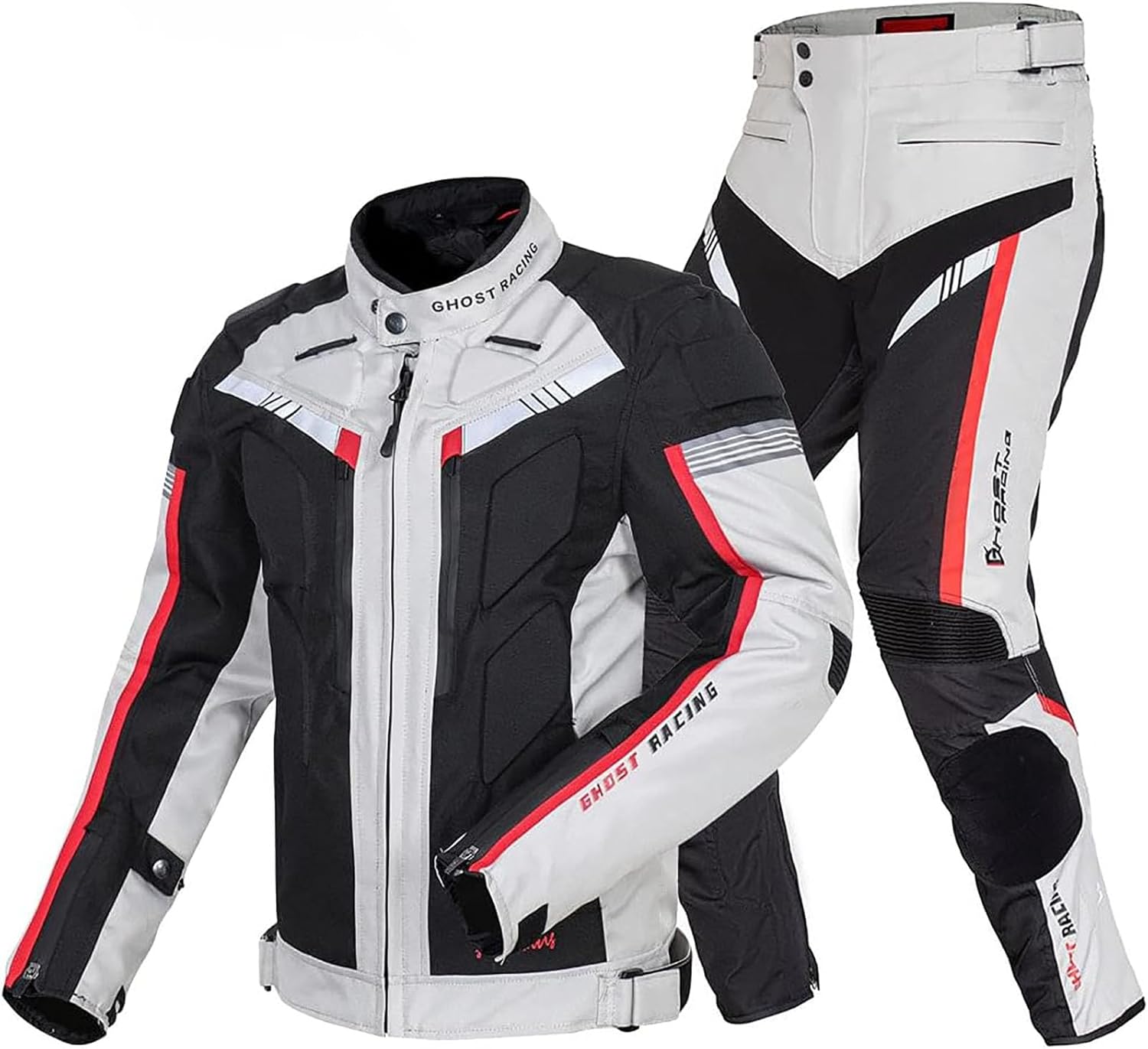 Motorcycle Jacket And Trousers Set, Waterproof Motocross Riding Jacket Windproof Touring Protective