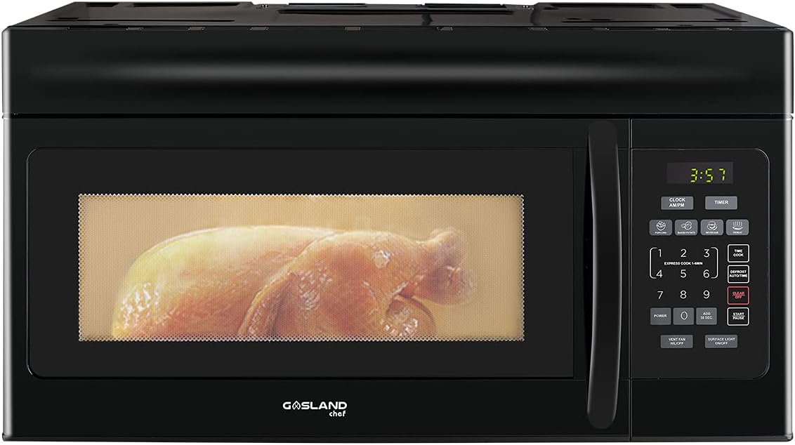 30 Inch Over-the-Range Microwave Oven, GASLAND Chef OTR1603S Over The Stove Microwave Oven with 1.6 Cu. Ft. Capacity, 1000 Watts