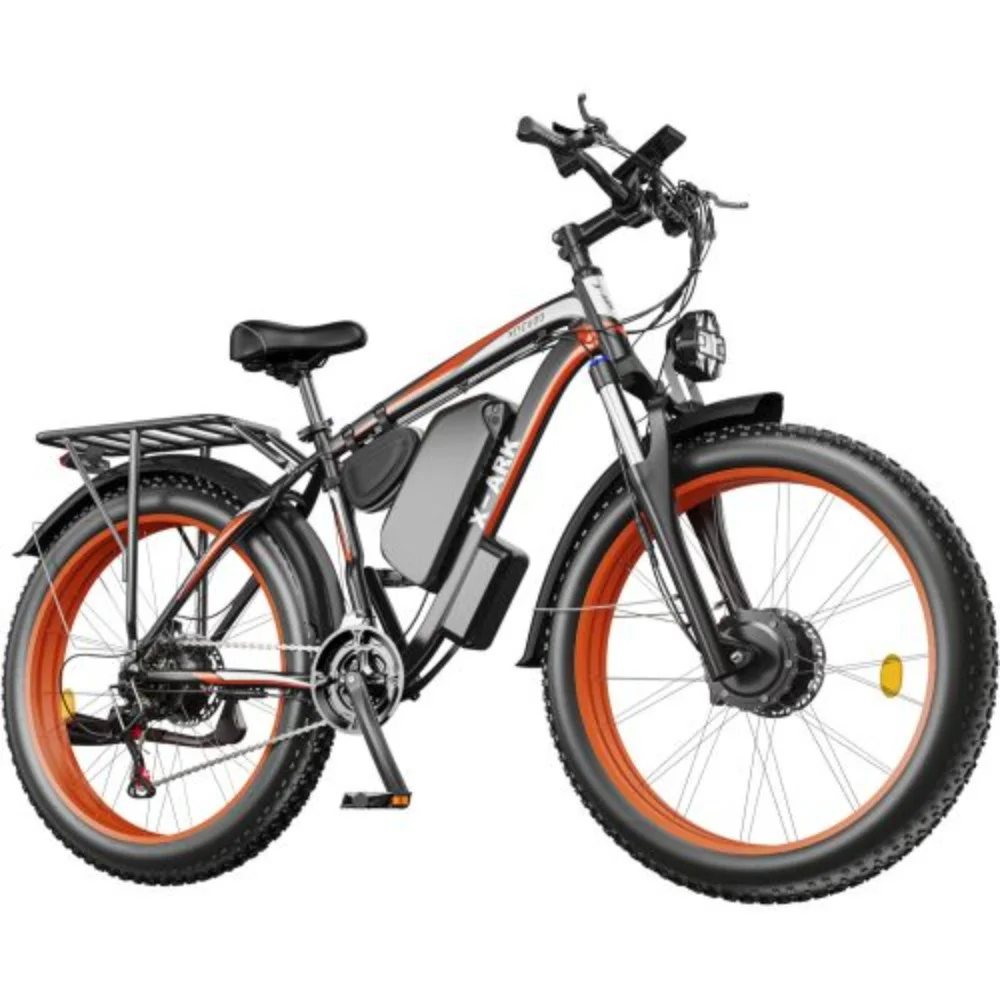 Electric Bike 2000W Dual Motor Fat Tire 26x4 Mountain Bike - Curated Treasures Market
