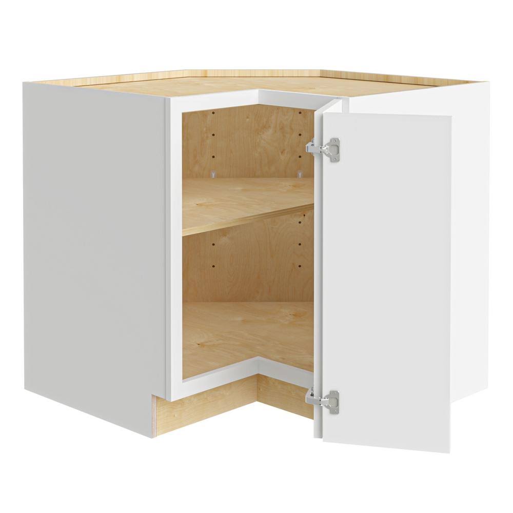 Home Decorators Collection Brookfield Assembled 36x34.5x24 in. Plywood EZ Reach Base Corner Kitchen Cabinet Right in Painted Pac