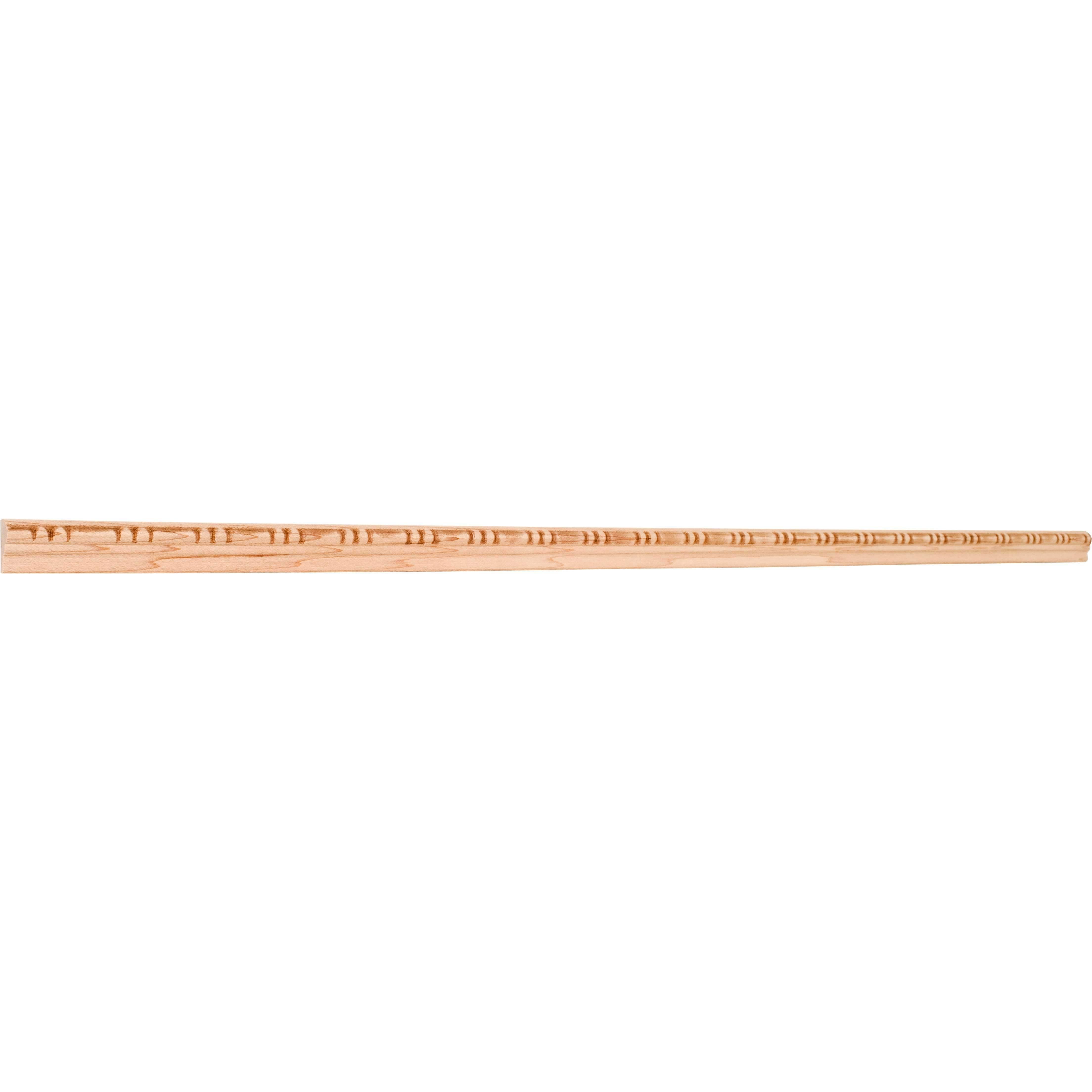 Hardware Resources EM-3OK: 5/8 x 1/4x22 Sausage u0026 Bead Embossed MOULDING - Oak