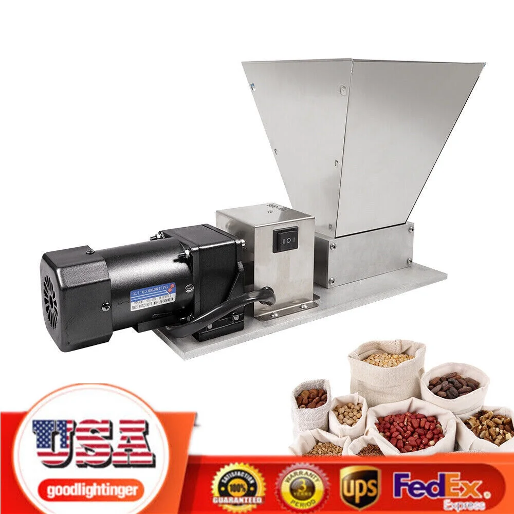 Malt Mill Electric Grain 60W  Rice Corn Grain Coffee Wheat Feed Mill Wet / Dry Cereals Grinder Mill 110V Homebrew Barley Multi-functional Grinder