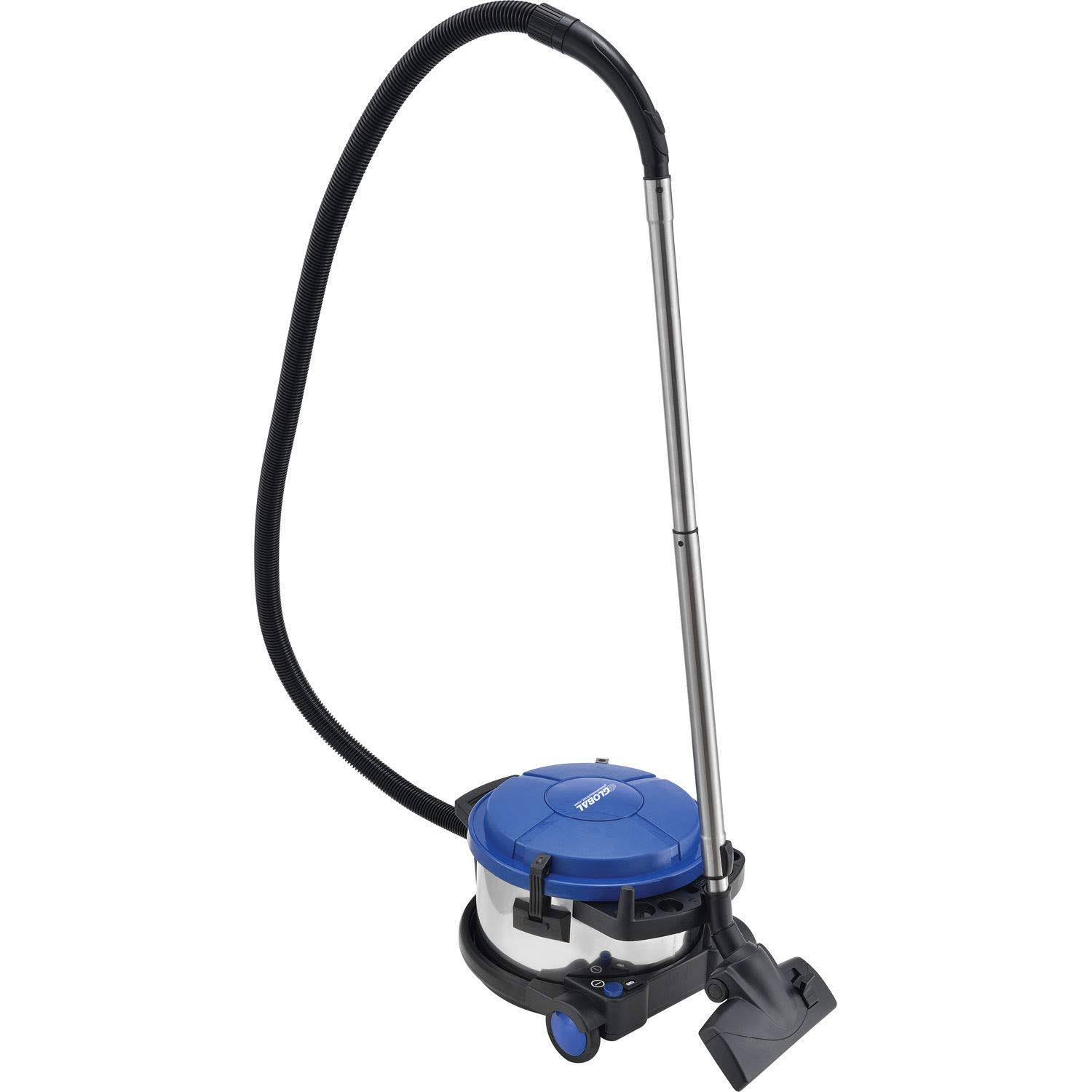 Global Industrial HEPA Canister Vacuum - Stainless Steel - 4 Gallon