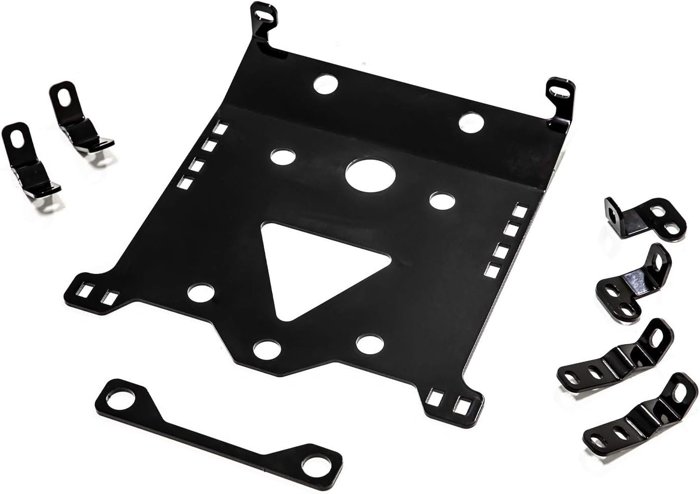 SuperATV Black Front Suspension Frame Stiffener/Gusset Kit for 2019+ Honda Talon 1000R / 1000X
