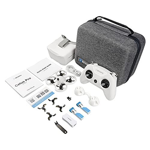 BETAFPV Cetus Pro FPV Drone Kit with 3 Flight Modes Altitude Hold Emergency Landing Self Protection Turtle Mode with Radio Transmitter Goggles for