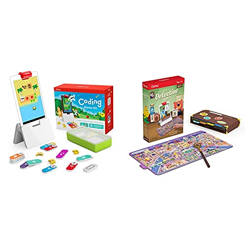 Osmo - Coding Starter Kit Plus Detective Agency for Fire Tablet - 3 Educational Learning Games - Ages 5-12 - Learn to Code
