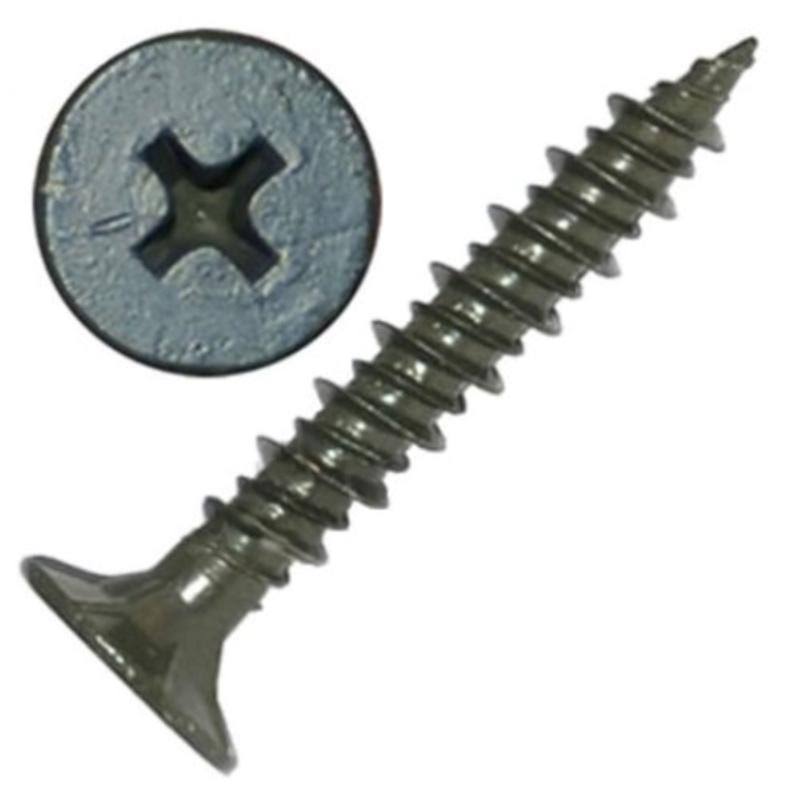 Grip-Rite 5024721 NO. 8 x 1.62 in. Phillips Wafer Head Cement Board Screws Pack of 650 - Case of 4