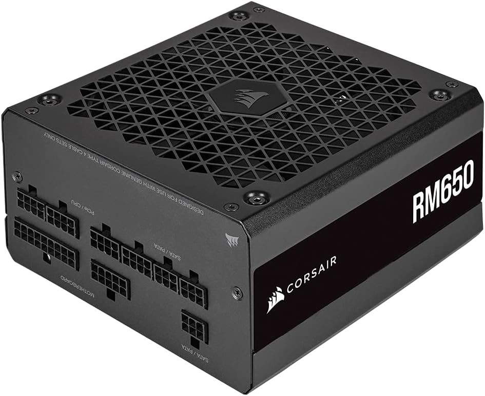 CORSAIR RM Series (2021), RM650, 650 Watt, 80 Plus Gold Certified, Fully Modular Power Supply