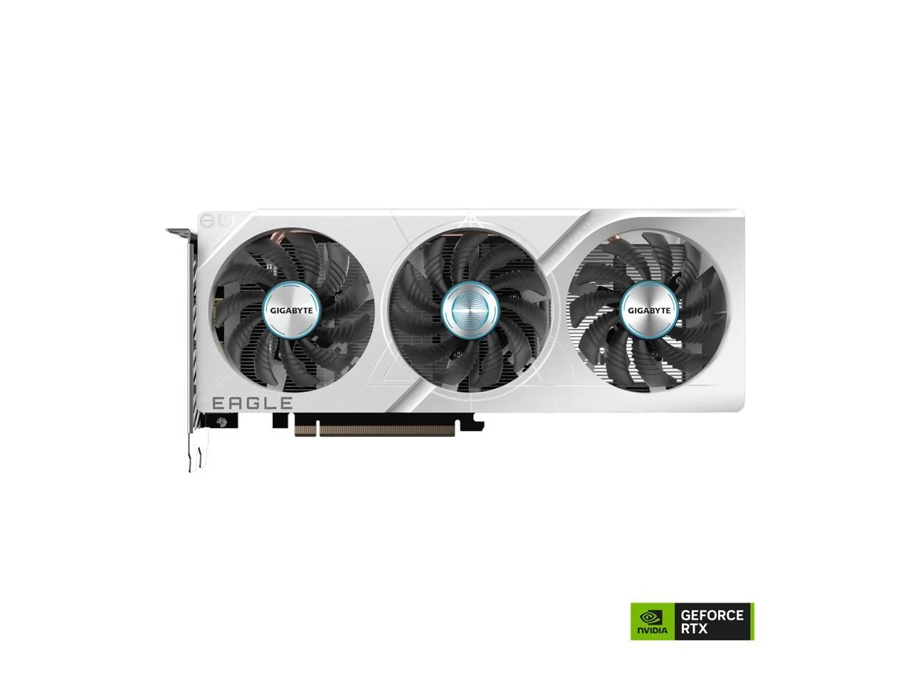 GIGABYTE GeForce RTX 4060 EAGLE OC ICE 8G Graphics Card, 3x WINDFORCE Fans, 8GB 128-bit GDDR6, GV-N4060EAGLEOC ICE-8GD Video Card